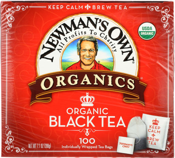 Newman's Own Organics: Organic Black Tea 100 Tea Bags, 7.05 Oz