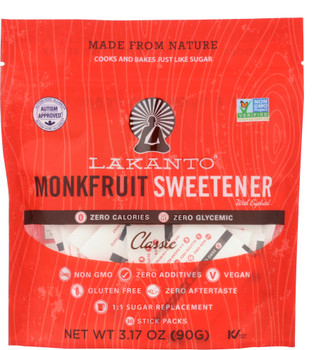 Lakanto: Sweetener Stick Classic Fruit, 3.17 Oz