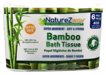 Naturezway: Bamboo Bath Tissue 6 Rolls, 1 Pack