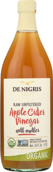 De Nigris: Organic Apple Cider Vinegar Unfiltered, 34 Oz