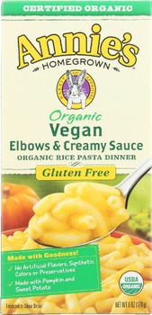 Annies Homegrown: Organic Vegan Elbows & Creamy Sauce, 6 Oz