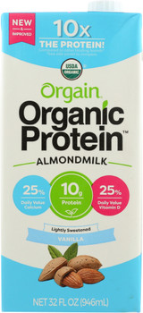 Orgain: Organic Almond Milk Lightly Sweetened Vanilla, 32 Oz