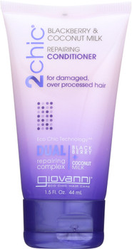 Giovanni Cosmetics: 2chic Repairing Conditioner Blackberry & Coconut Milk, 1.5 Oz