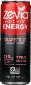 Zevia: Energy Grapefruit Zero Calorie, 12 Oz