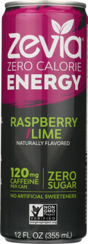 Zevia: Energy Raspberry Lime Zero Calorie, 12 Oz