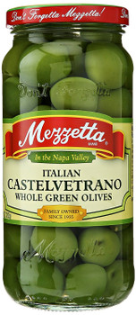 Mezzetta: Italian Castelvetrano Whole Green Olives, 10 Oz