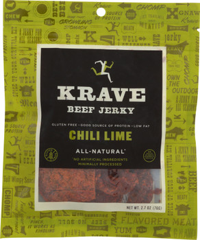 Krave: Beef Jerky Chili Lime, 2.7 Oz