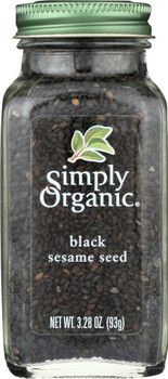 Simply Organic: Seasoning Seeds Black Sesame, 3.28 Oz