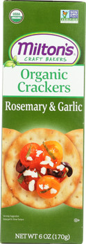 Miltons: Organic Rosemary & Garlic Crackers, 6 Oz