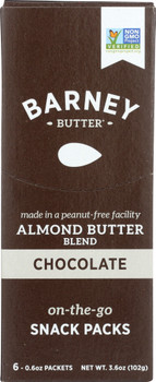 Barney Butter: Almond Butter Blend Chocolate 6x0.6 Oz Packets, 3.6 Oz