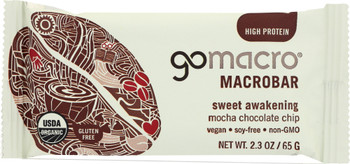 Gomacro: Bar Mocha Chocolate Chip, 2.3 Oz