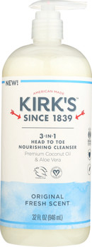 Kirks: Wash 3 In 1 Fresh Scent, 32 Oz