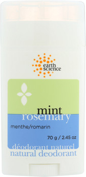 Earth Science: Deodorant Rosemary Mint, 2.45 Oz