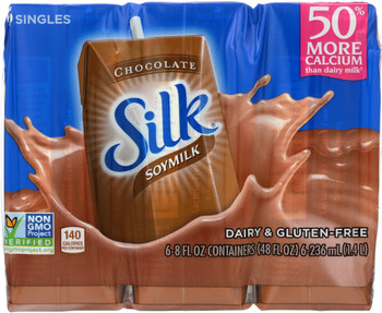 Silk: Chocolate Soymilk 6 Count, 48 Oz