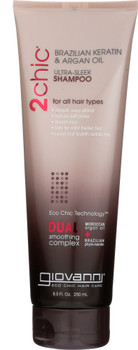 Giovanni Cosmetics: Ultra-sleek Shampoo Brazilian Keratin & Argan Oil, 8.5 Oz