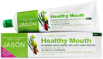 Jason: Healthy Mouth Anti-cavity & Tartar Control Coq10  Gel Tea Tree Oil & Cinnamon, 6 Oz