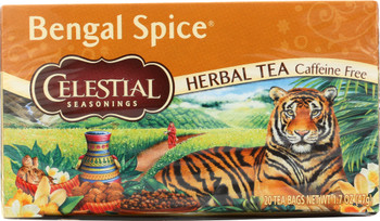 Celestial Seasonings: Bengal Spice Caffeine Free Herbal Tea 20 Tea Bags, 1.7 Oz