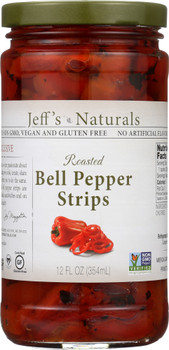 Jeff's Naturals: Roasted Bell Pepper Strips, 12 Oz
