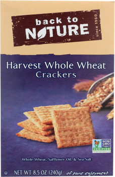 Back To Nature: Harvest Whole Wheat Crackers, 8.5 Oz