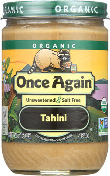 Once Again: Organic Sesame Tahini, 16 Oz