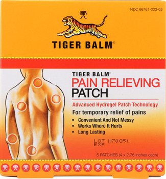 Tiger Balm: Pain Relieving Patch, 5 Patches