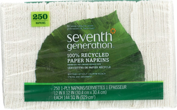 Seventh Generation: Napkins 1-ply White, 250 Count