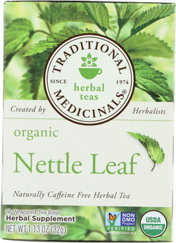 Traditional Medicinals: Organic Nettle Leaf Herbal Tea 16 Tea Bags, 1.13 Oz