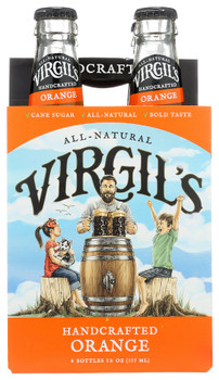 Virgil's: Handcrafted Orange Soda 4-12 Oz, 48 Oz