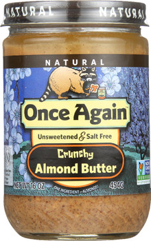 Once Again: Almond Butter Crunchy, 16 Oz