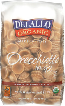 Delallo: Pasta Whole Wheat Orecchiette, 16 Oz