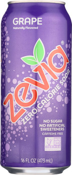 Zevia: Soda Grape, 16 Fo