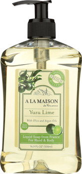 A La Maison: Yuzu Lime Liquid Soap, 16.9 Fl Oz
