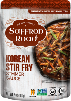 Saffron Road: Korean Stir Fry Simmer Sauces, 7 Oz