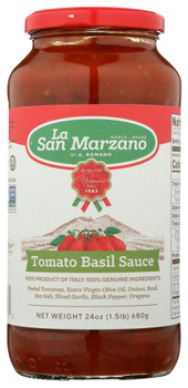 La San Marzano: Tomato Basil Sauce, 24 Fl Oz