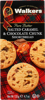 Walkers: Salted Caramel & Milk Chocolate Chunk Shortbread, 4.7 Oz