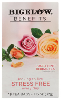 Bigelow: Rose & Mint Herbal Tea, 1.15 Oz