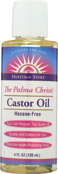 Heritage: Castor Oil Cold Pressed, 4 Oz