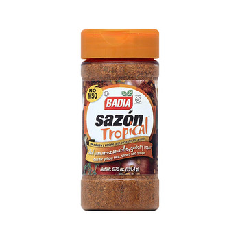 Badia: Sazon Tropical With Coriander & Annato, 6.75 Oz