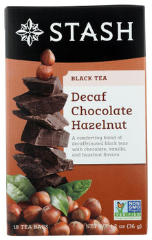 Stash Tea: Tea Decaf Choc Halzenut, 18 Bg