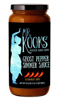 Mr Kooks: Ghost Pepper Simmer Sauce, 16.5 Oz