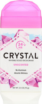Crystal Body Deodorant: Deodorant Stk Unscented, 2.5 Oz