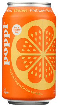 Poppi: Orange Prebiotic Soda, 12 Fo