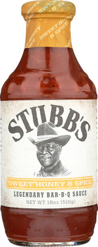 Stubbs: Sauce Bbq Swt Hny Spice, 18 Oz