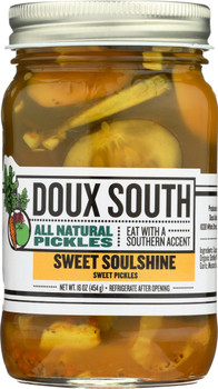 Doux South: Sweet Soulshine Sweet Pickles, 16 Oz