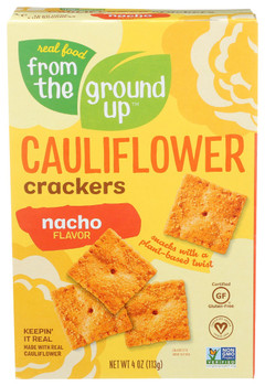 From The Ground Up: Nacho Cauliflower Crackers, 4 Oz
