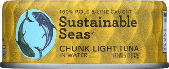 Sustainable Seas: Tuna Lt Chunk In Water, 5 Oz
