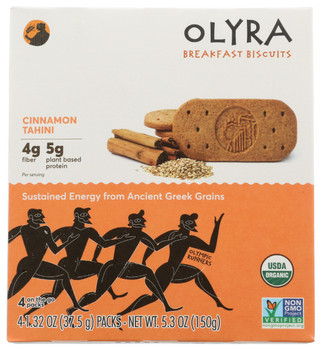 Olyra: Breakfast Biscuits Cinnamon Tahini, 5.3 Oz
