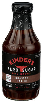Kinders: Zero Sugar Roasted Garlic Bbq Sauce, 17.5 Oz