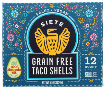 Siete: Shells Taco Grain Free, 5.5 Oz