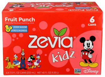 Zevia: Kidz Fruit Punch 6pack, 45 Fo